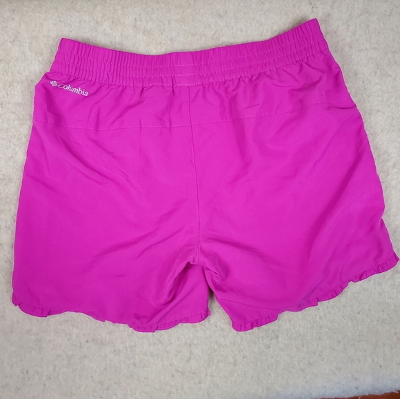 Columbia Girls Swim Shorts with Pockets Hot Pink Magenta Size Girls Large - Picture 2 of 5